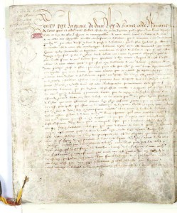 Нантский эдикт. Редакция документа, представленная в парламент Парижа в феврале 1599 года. Национальный архив Франции