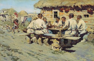 Виноградов С.А. Обед-работников.-1890
